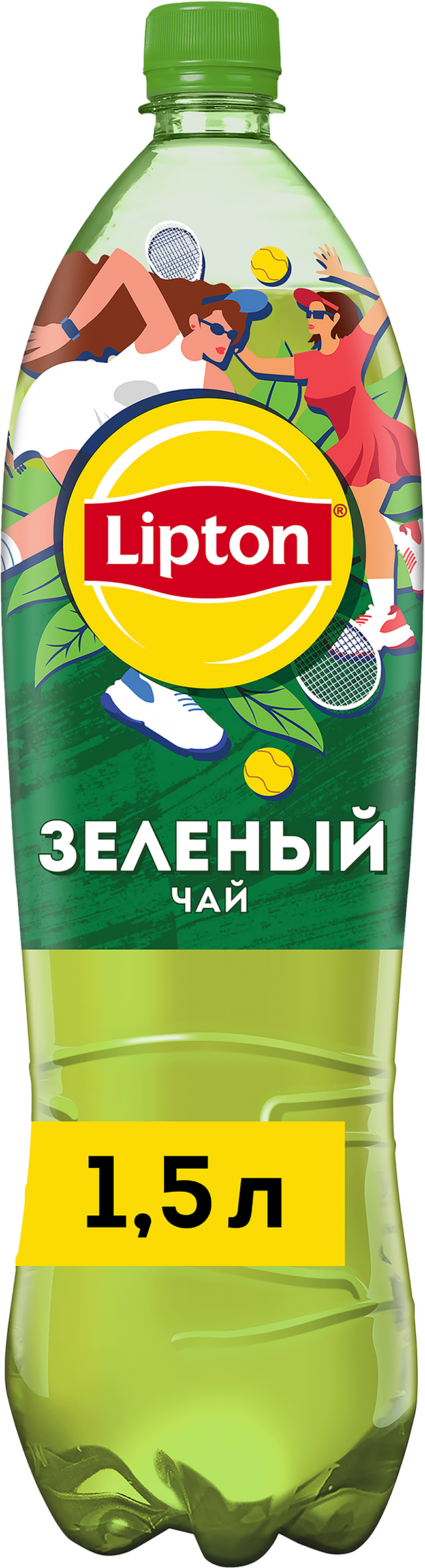 Напиток LIPTON Холодный зеленый чай негазированный, 1.5л