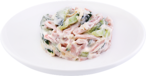 Салат деревенский с курицей и грибами, как в Ленте