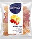 Мармелад желейно-формовой BONVIDA Ассорти со вкусом сицилийского апельсина, клубники, дыни, 500г