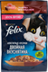 Корм консервированный для взрослых кошек FELIX Аппетитные кусочки Двойная вкуснятина с индейкой и печенью в желе, 75г