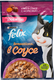 Корм консервированный для взрослых кошек FELIX Sensations с уткой в соусе с морковью, 75г