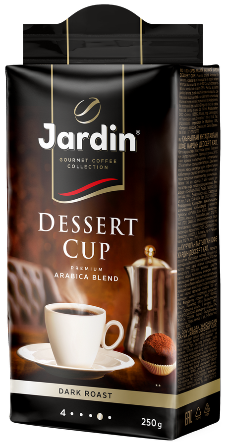 Кофе jardin dessert cup молотый. Кофе Жардин Dessert Cup. Кофе Jardin Dessert Cup 250г. Кофе Жардин десерт кап молотый 250 гр. Кофе "Jardin" Dessert Cup 250 гр. мол.№.