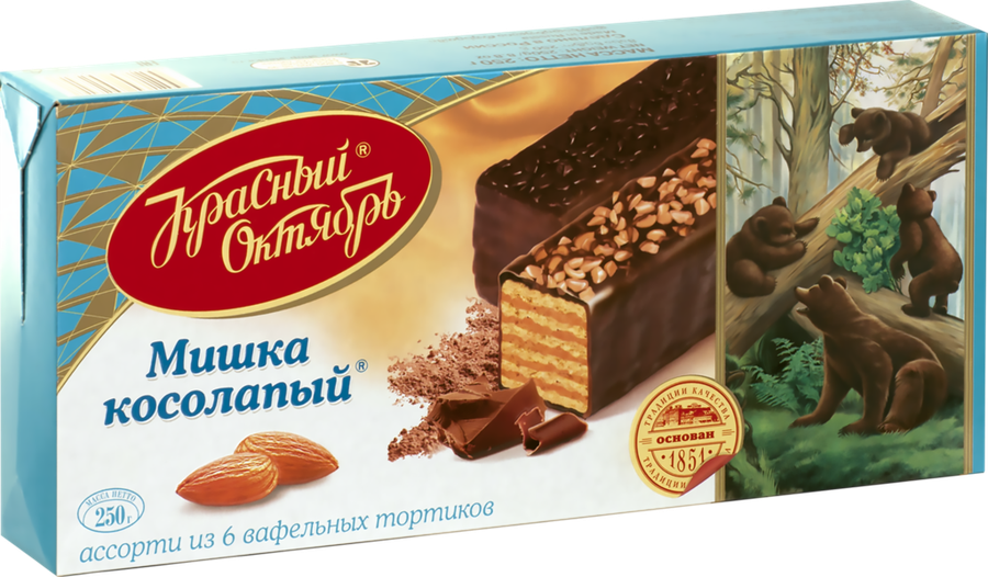 Мишка косолапый красный октябрь торты