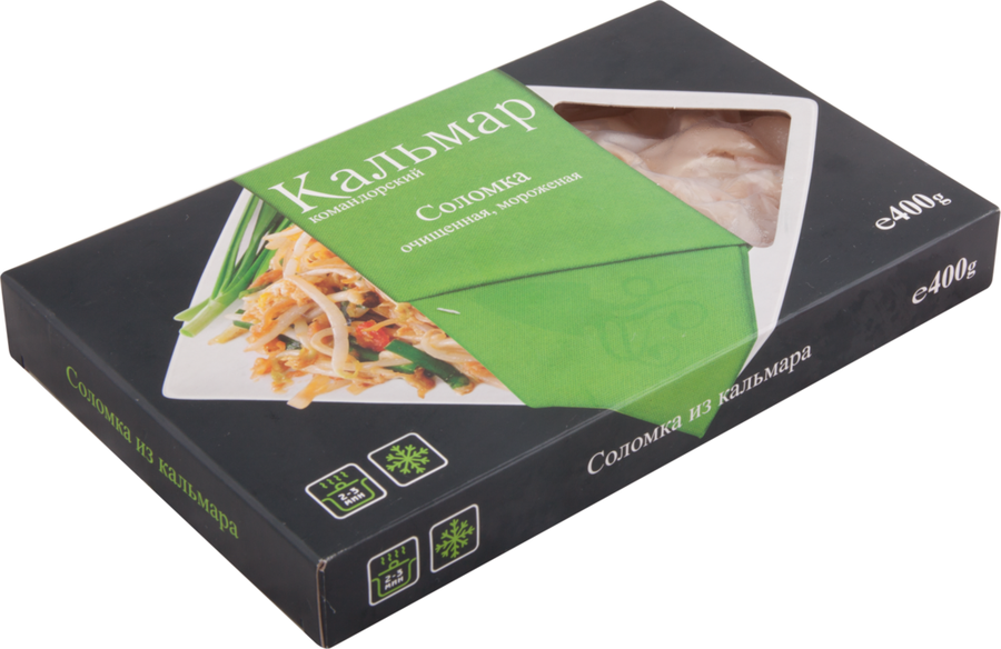 Кальмар замороженный AQUA PRODUKT соломка, 400г - купить с доставкой ...