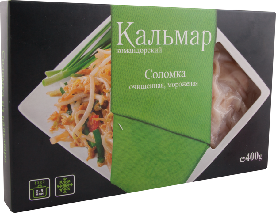 Кальмар замороженный AQUA PRODUKT соломка, 400г - купить с доставкой ...