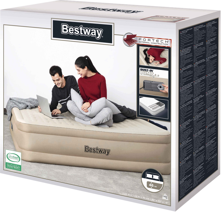 Кровать надувная bestway fortech 203х152х46см