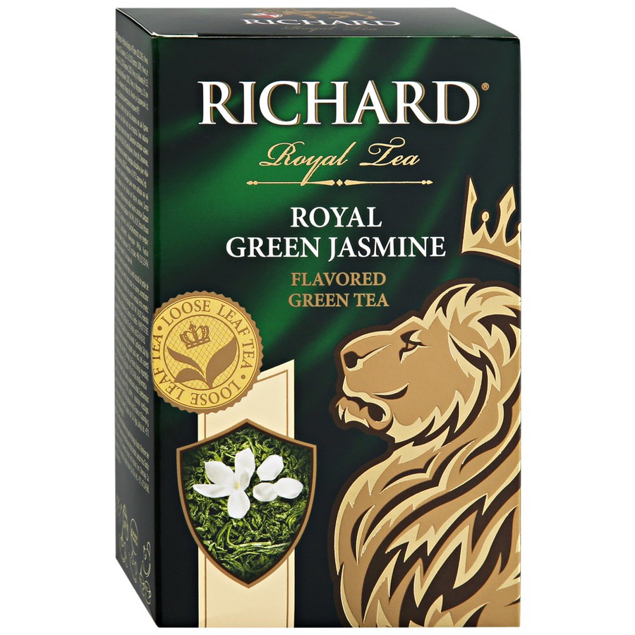 Чай Richard Royal Green Jasmine зеленый листовой с ароматом жасмина 90 г