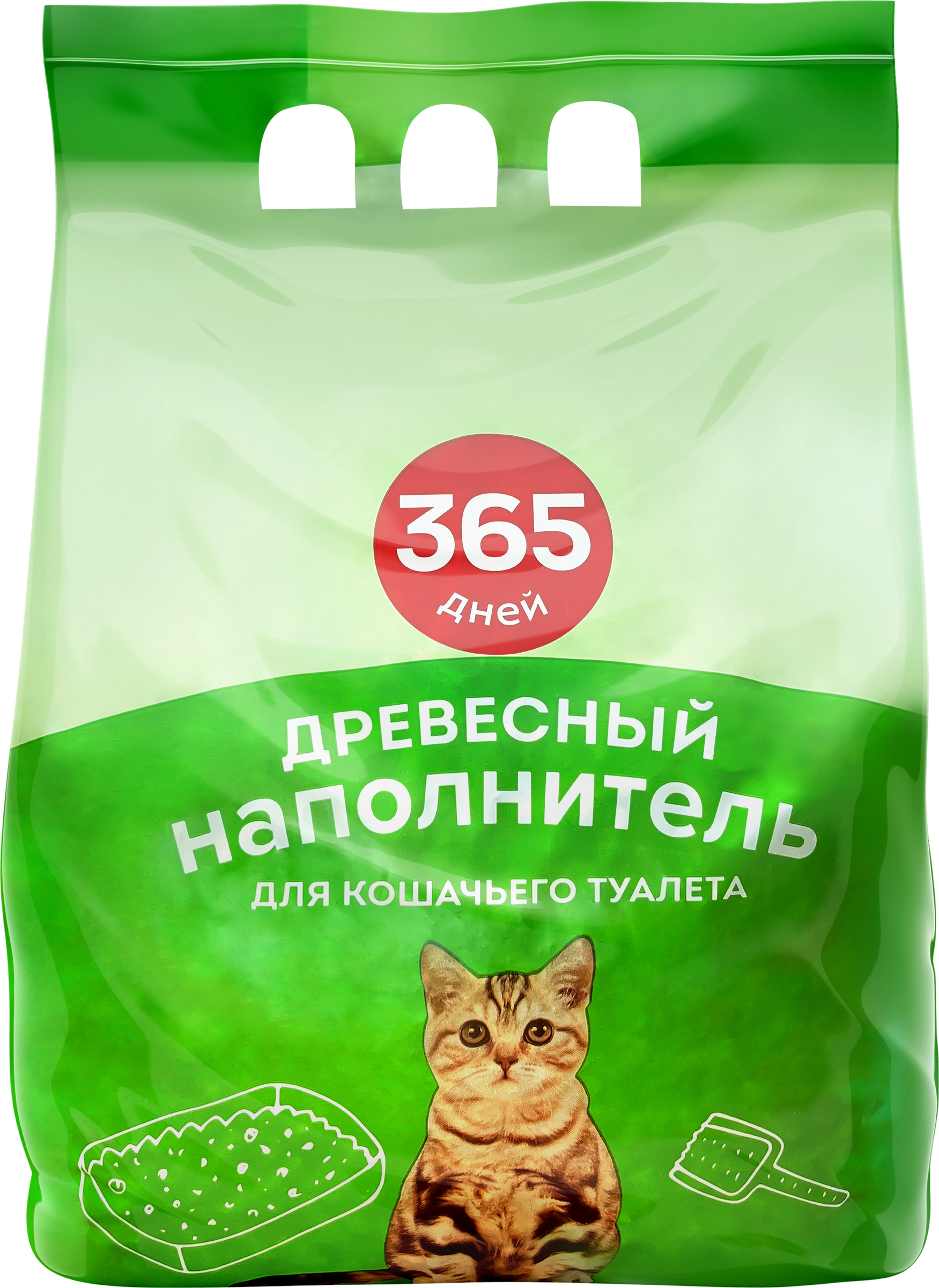 Наполнитель древесный для кошачьего туалета 365 ДНЕЙ, (6.5л) 4кг - купить с  доставкой в Москве и области по выгодной цене - интернет-магазин Утконос