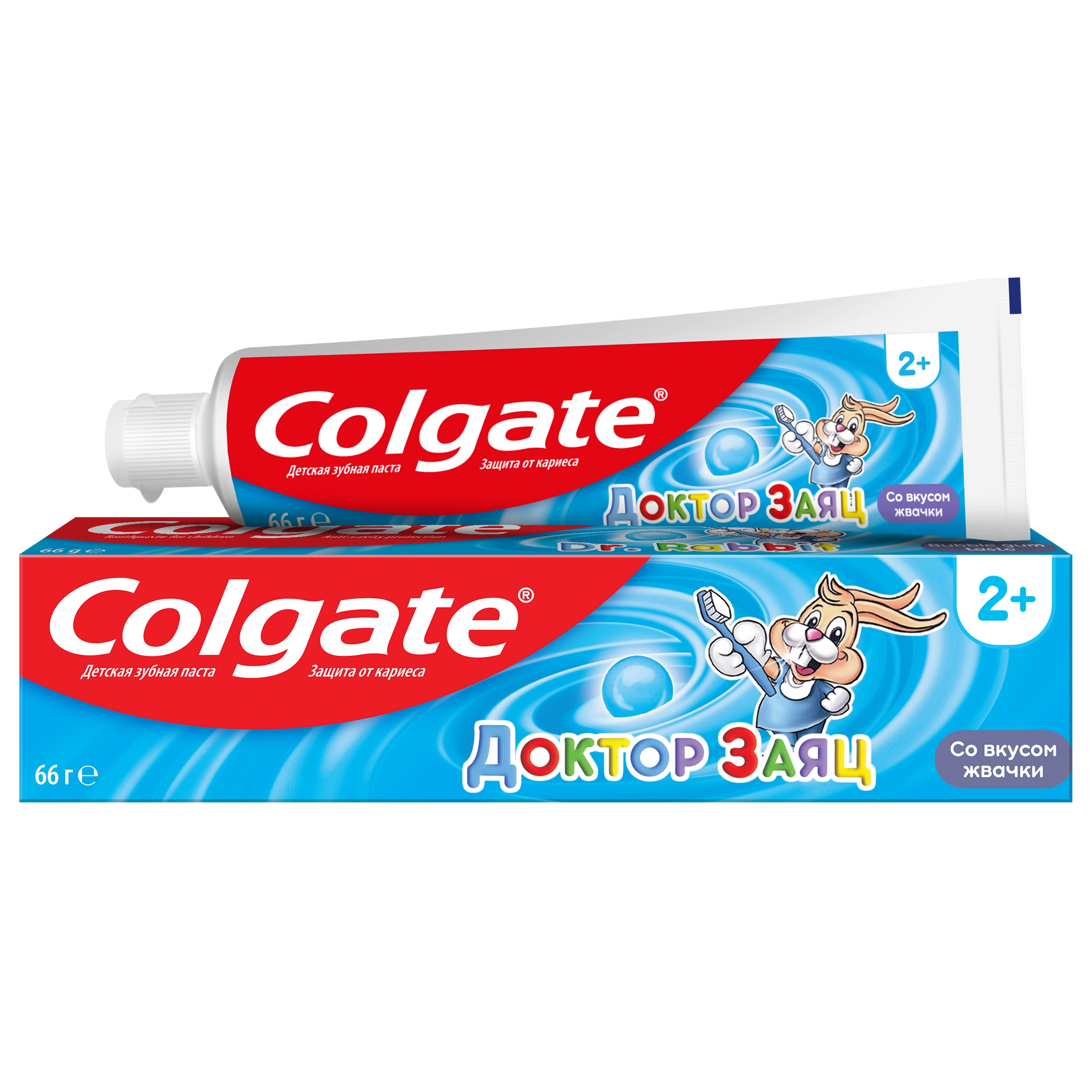 Зубная паста детская COLGATE Доктор Заяц со вкусом жвачки, защита от  кариеса с фторидом, с 2 лет, 50мл - купить с доставкой в Москве и области  по выгодной цене - интернет-магазин Утконос