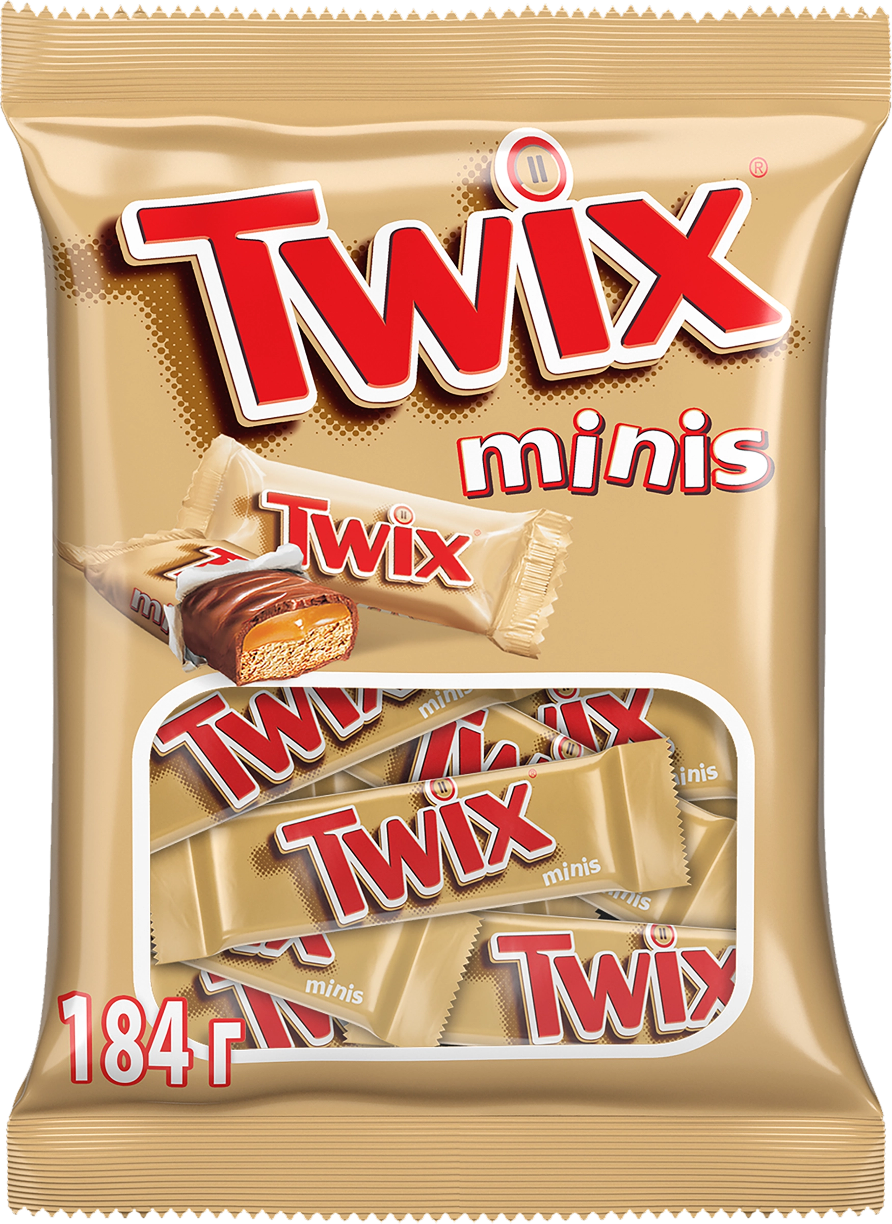 Конфеты TWIX Minis с печеньем и карамелью, покрытые молочным шоколадом,  184г - купить с доставкой в Москве и области по выгодной цене -  интернет-магазин Утконос