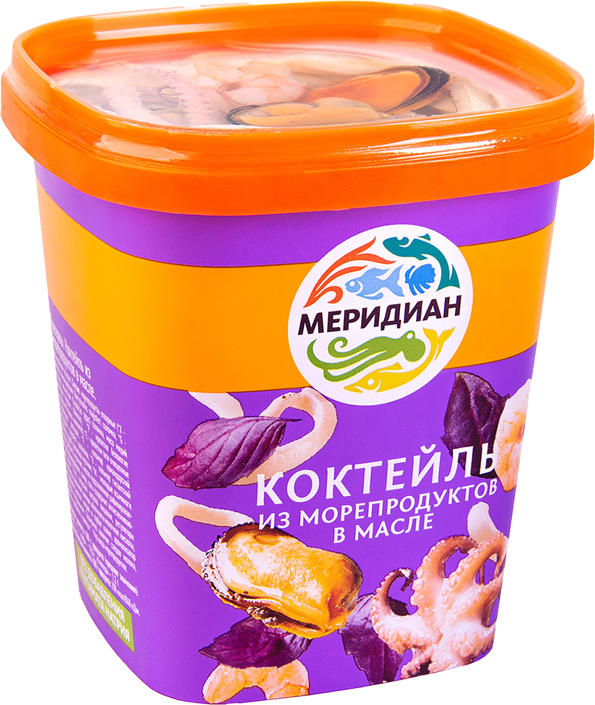 Коктейль из морепродуктов МЕРИДИАН в масле, 415г