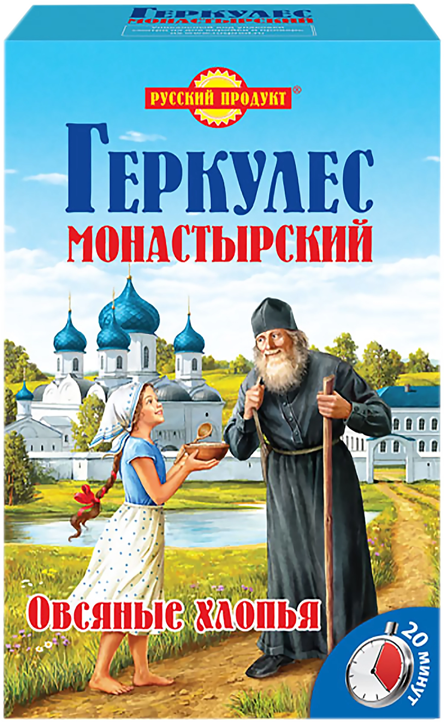 Хлопья овсяные ГЕРКУЛЕС Монастырский, 500г - купить с доставкой в Москве и  области по выгодной цене - интернет-магазин Утконос