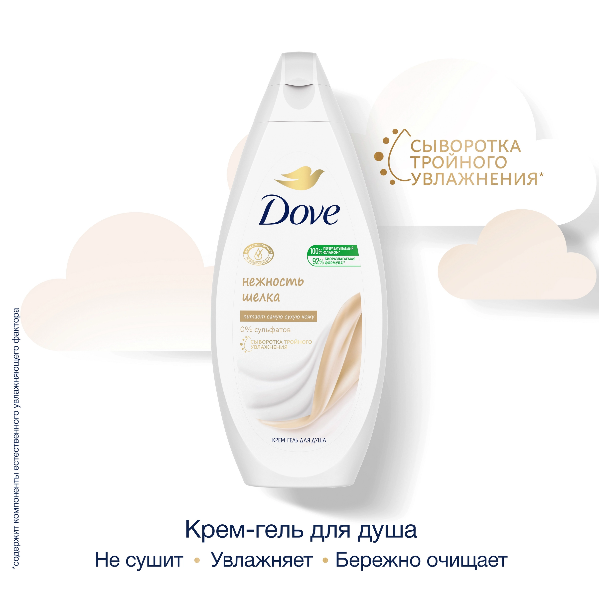 Крем-гель для душа DOVE Питательный уход с драгоценными маслами, 250мл