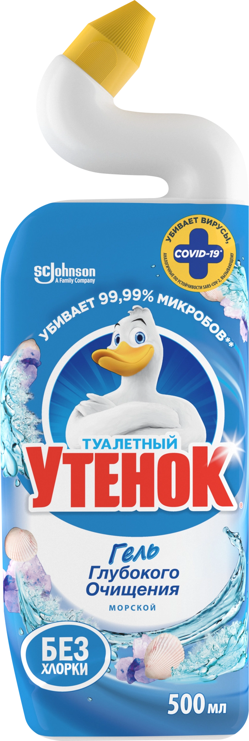 Средство для чистки унитаза ТУАЛЕТНЫЙ УТЕНОК 5в1 Морской, 500мл - купить с  доставкой в Москве и области по выгодной цене - интернет-магазин Утконос