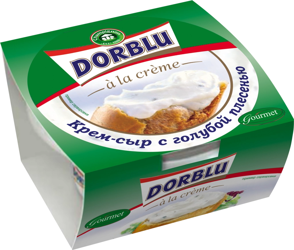 Крем-сыр DORBLU A la creme с голубой плесенью 65%, без змж, 80г - купить с  доставкой в Москве и области по выгодной цене - интернет-магазин Утконос