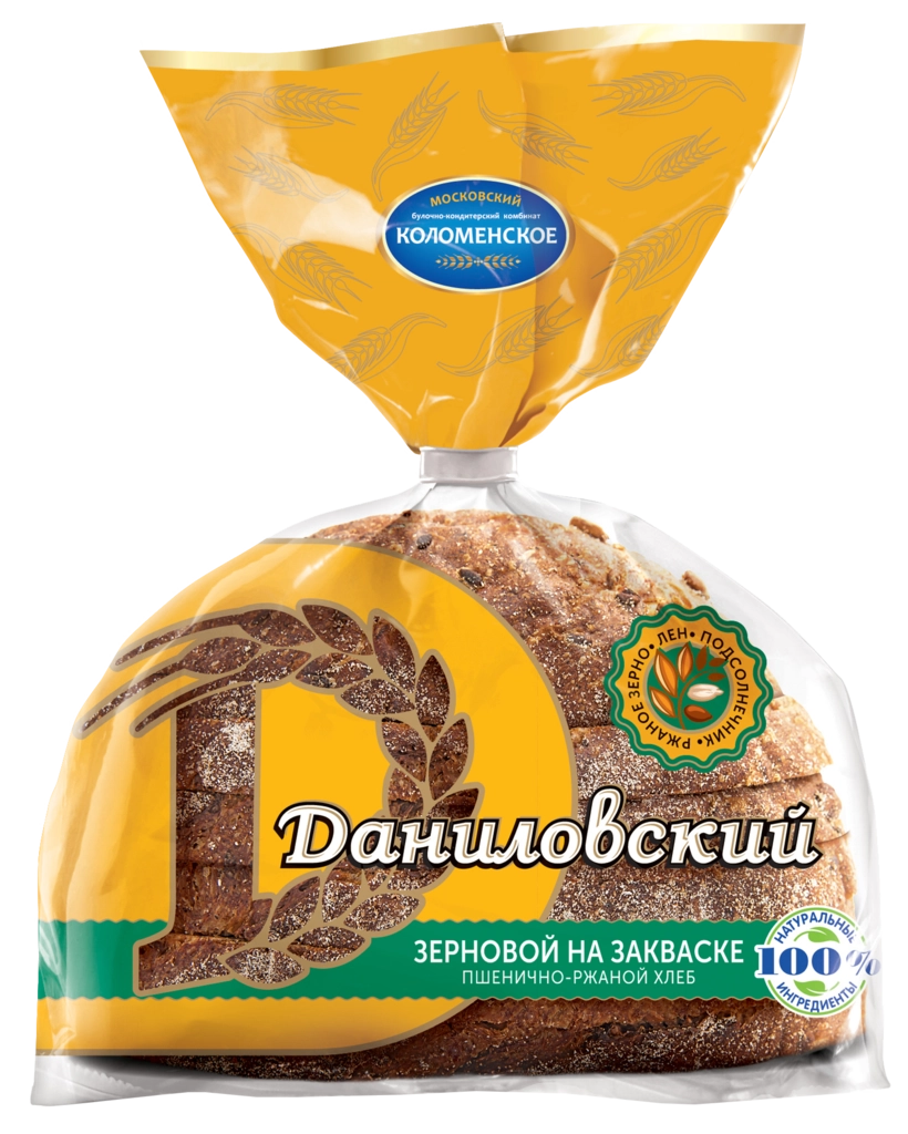 Хлеб КОЛОМЕНСКОЕ ДАНИЛОВСКИЙ Зерновой, в нарезке, 300г - купить с доставкой  в Москве и области по выгодной цене - интернет-магазин Утконос