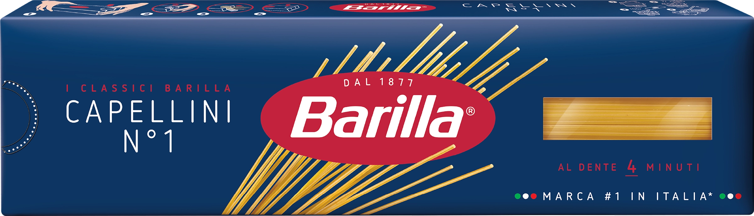 Макароны BARILLA Capellini n.1 из твердых сортов пшеницы группа А высший  сорт, 450г