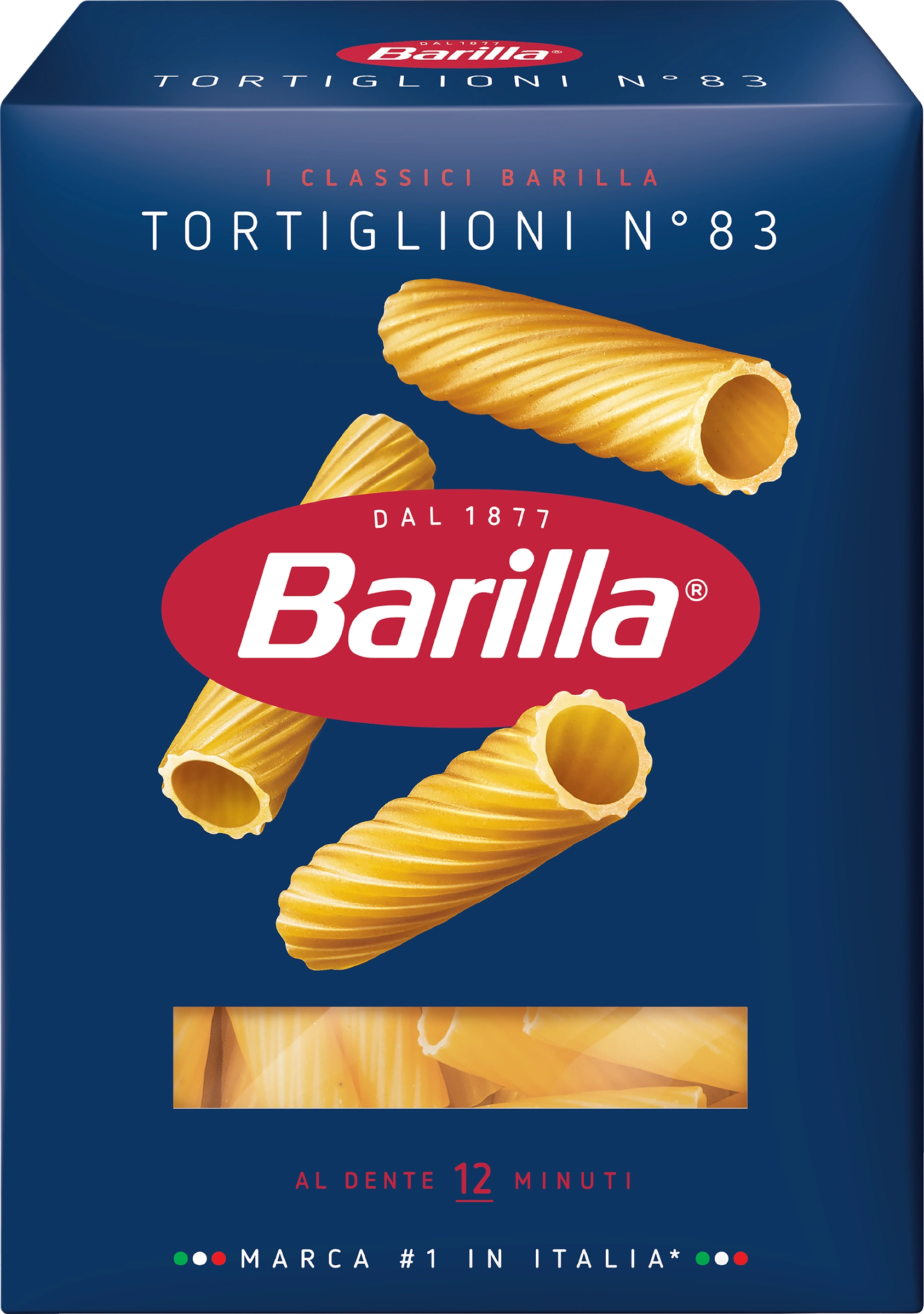 Макароны BARILLA Tortiglioni n.83 из твердых сортов пшеницы группа А высший  сорт, 450г - купить с доставкой в Москве и области по выгодной цене -  интернет-магазин Утконос