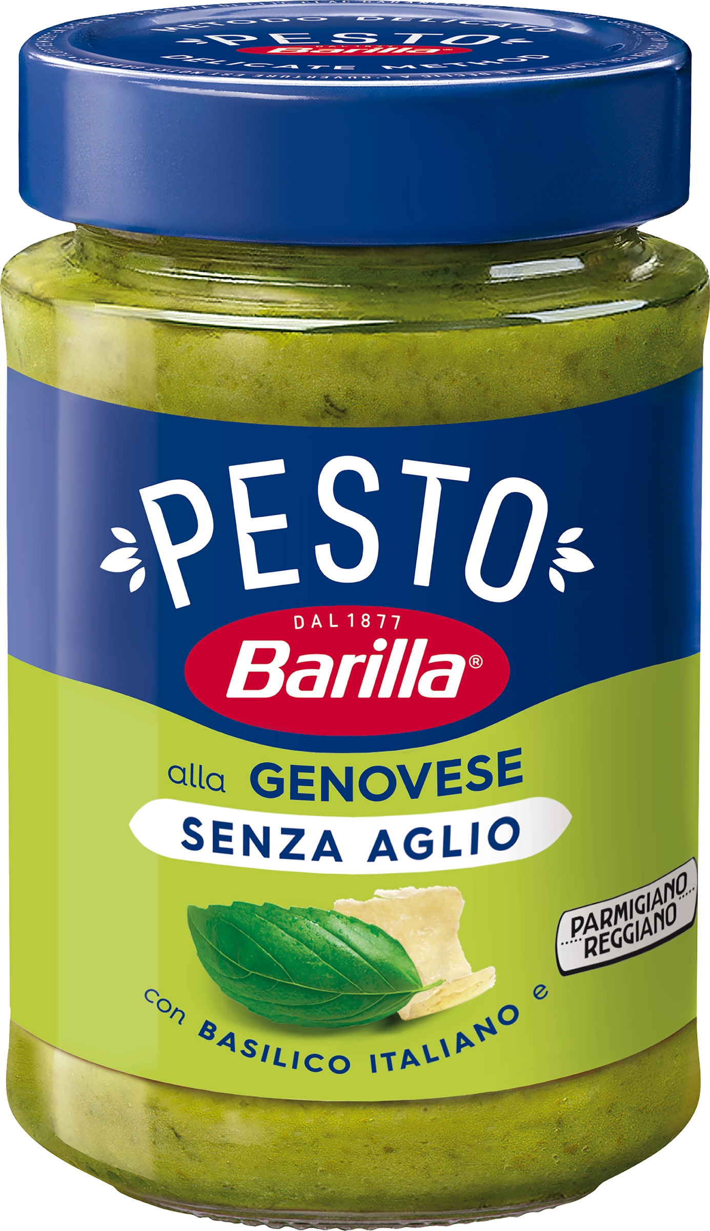 Соус BARILLA Pesto Genovese senza Aglio, с базиликом без чеснока, 190г