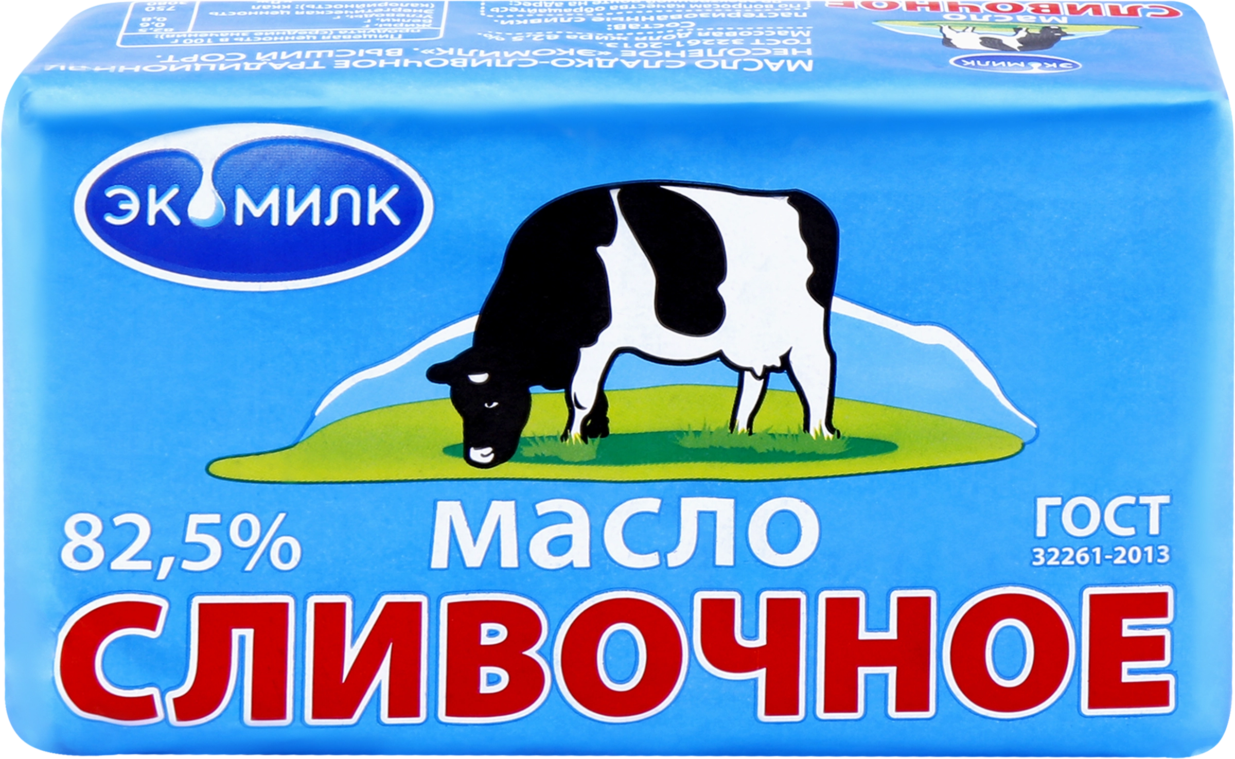 Масло сливочное ЭКОМИЛК 82,5%, без змж, 380г - купить с доставкой в Москве  и области по выгодной цене - интернет-магазин Утконос