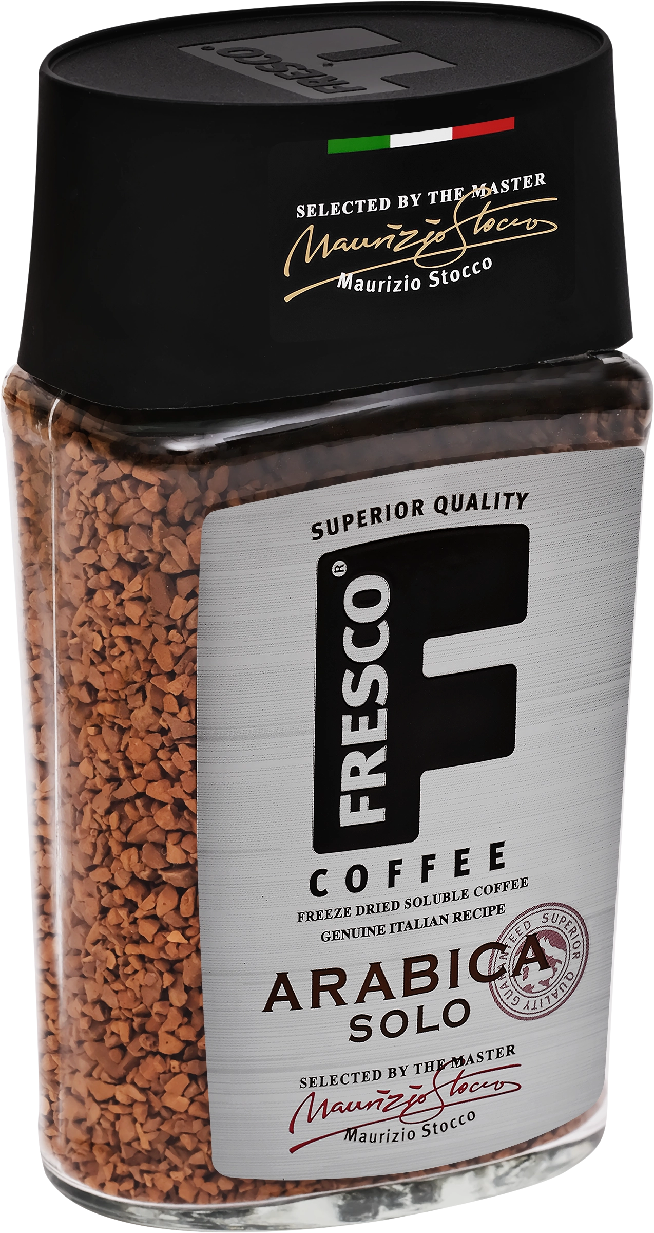 Кофе растворимый FRESCO Arabica Solo натуральный сублимированный, ст/б,  100г - купить с доставкой в Москве и области по выгодной цене -  интернет-магазин Утконос