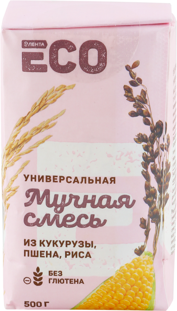 Смесь мучная безглютеновая ЛЕНТА ECO Универсальная, 500г - купить с ...