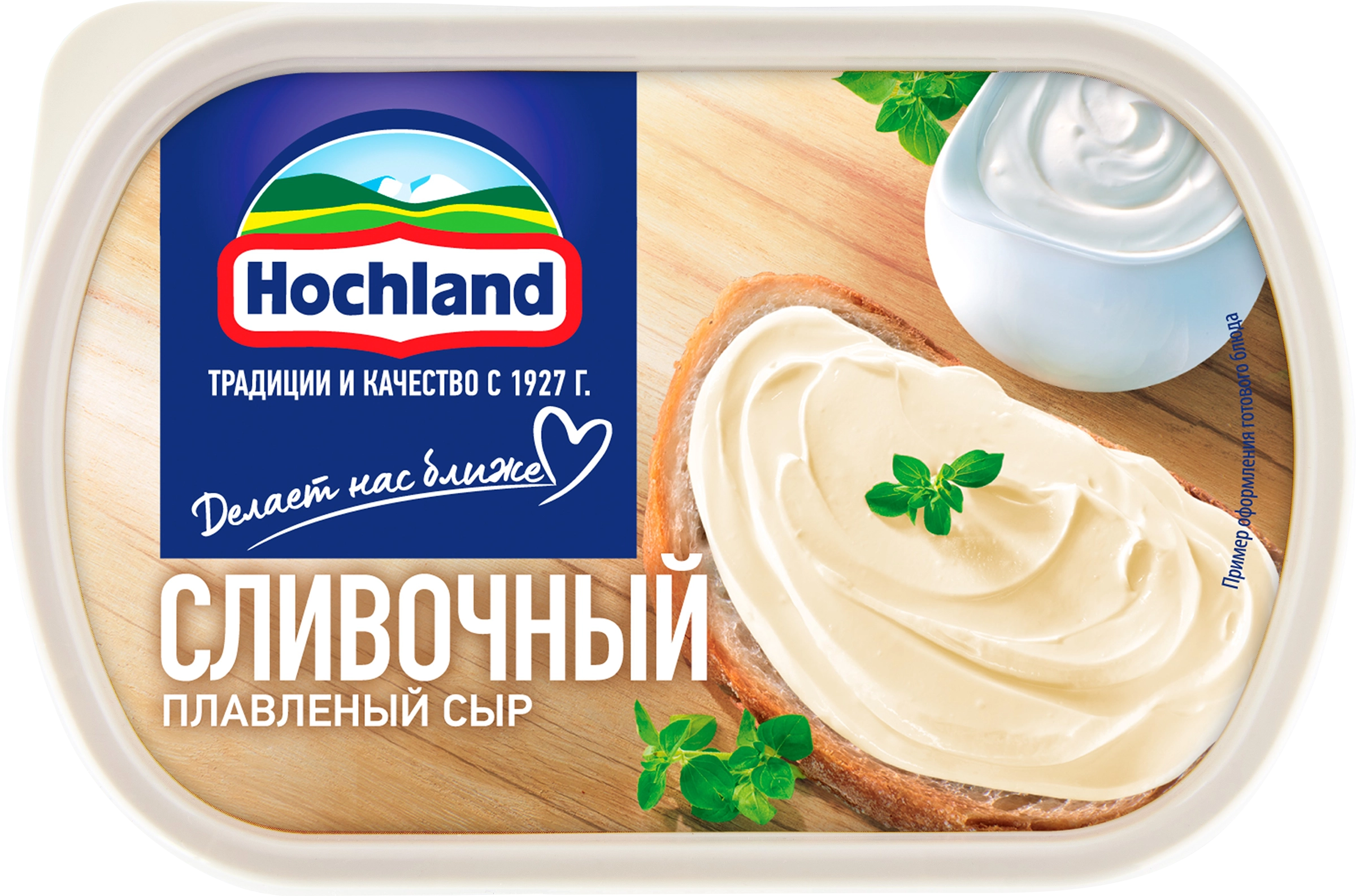 Сыр плавленый HOCHLAND сливочный 55%, без змж, 400г - купить с доставкой в  Москве и области по выгодной цене - интернет-магазин Утконос