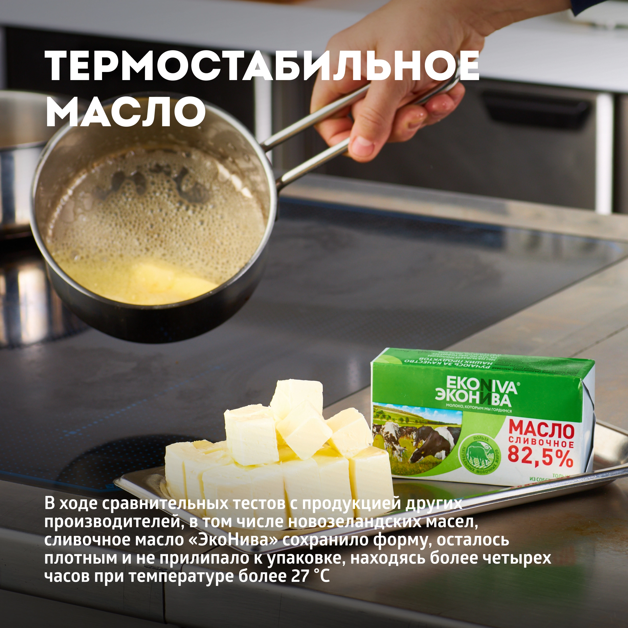 Масло сливочное ЭКОНИВА Традиционное 82,5%, без змж, 350г