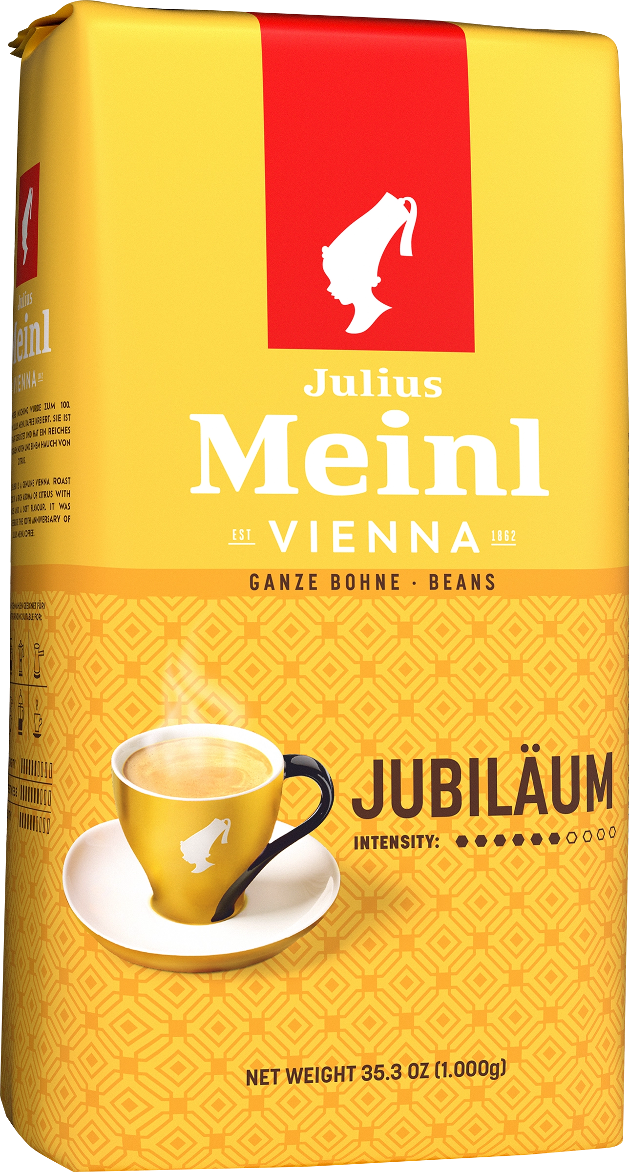 Кофе зерновой JULIUS MEINL Юбилейный натуральный жареный, 1кг