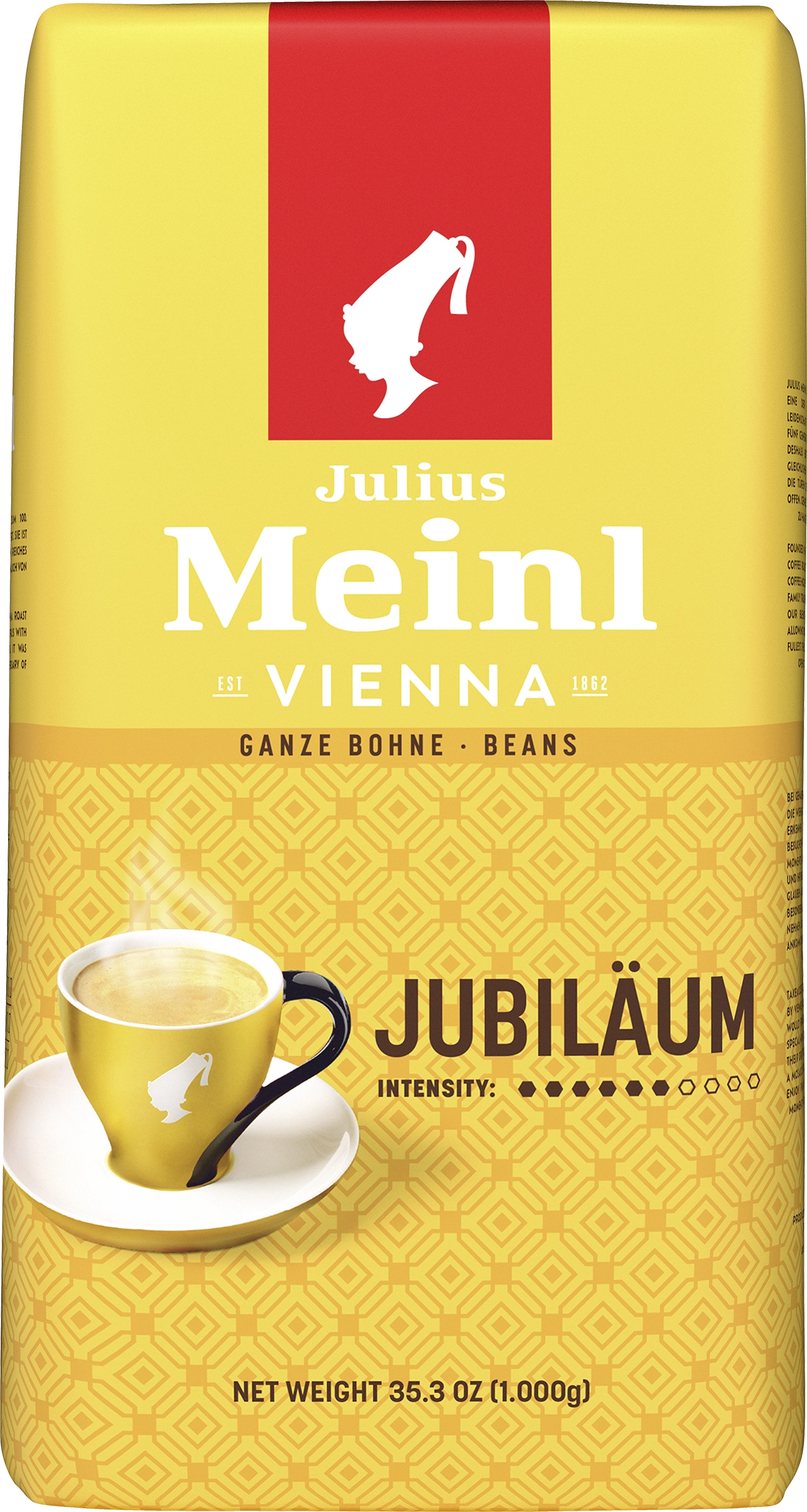 Кофе зерновой JULIUS MEINL Юбилейный натуральный жареный, 1кг - купить с  доставкой в Москве и области по выгодной цене - интернет-магазин Утконос