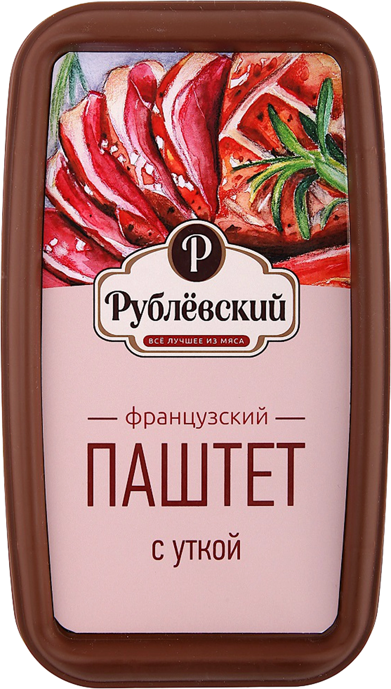 Паштет РУБЛЁВСКИЙ Французский с уткой, 175г - купить с доставкой в Москве и  области по выгодной цене - интернет-магазин Утконос