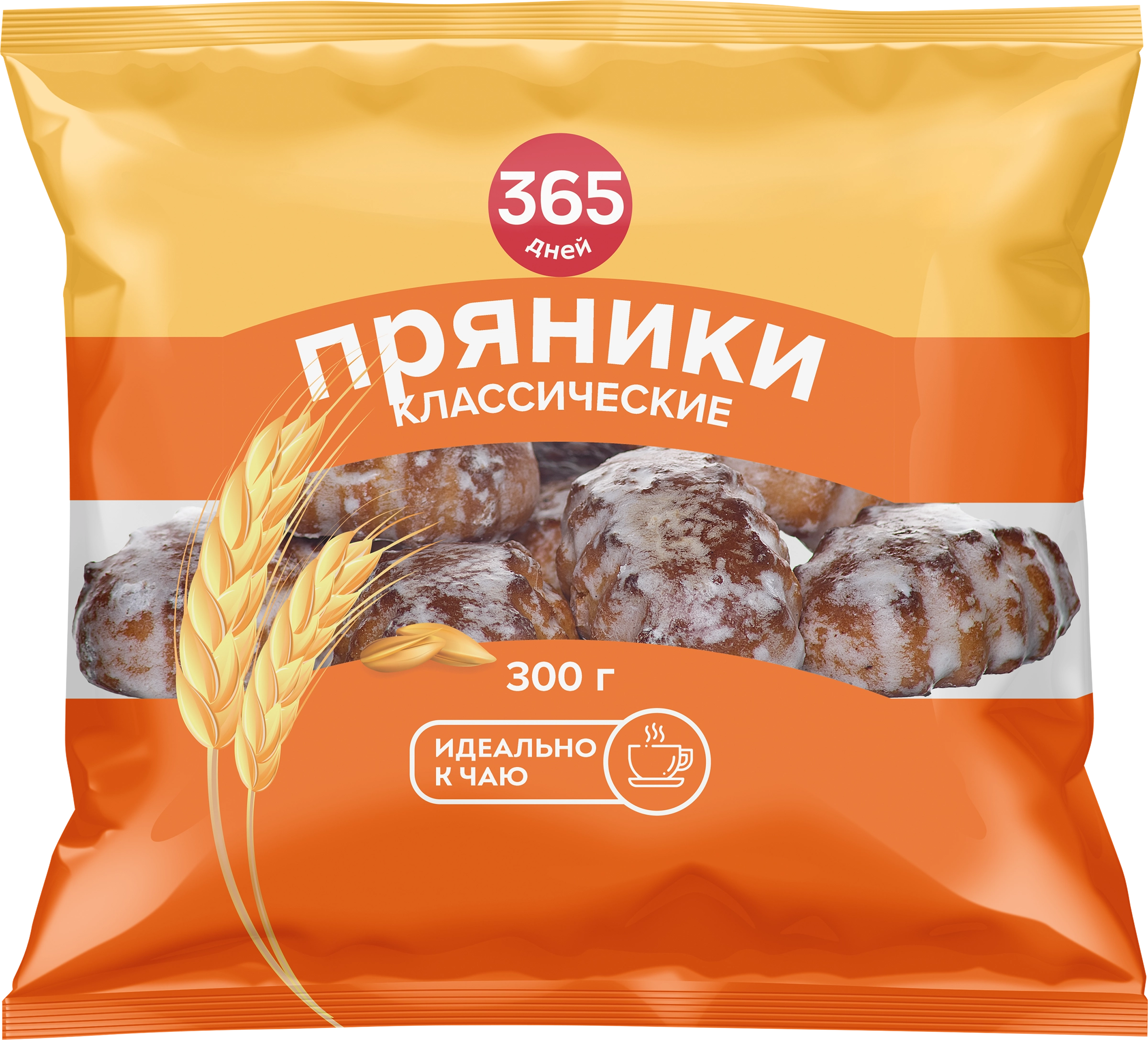 Пряники заварные 365 ДНЕЙ Классические глазированные, 300г - купить с  доставкой в Москве и области по выгодной цене - интернет-магазин Утконос