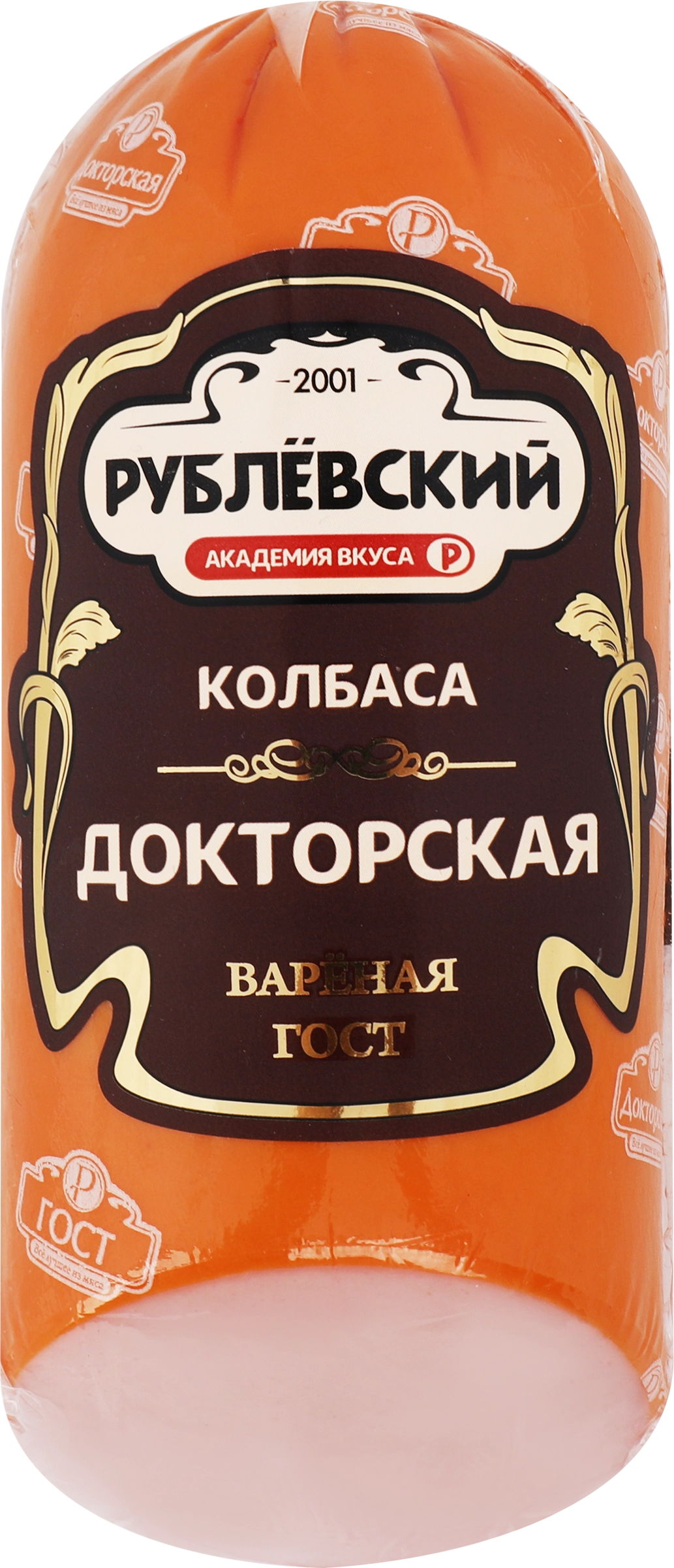 Колбаса вареная РУБЛЁВСКИЙ Докторская, 400г - купить с доставкой в Москве и  области по выгодной цене - интернет-магазин Утконос