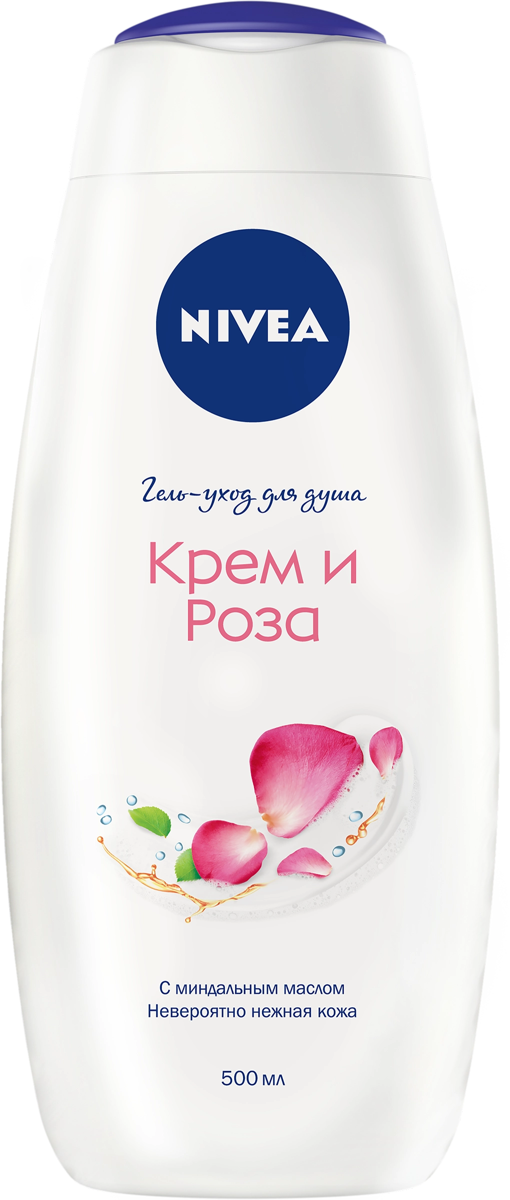 Гель для душа NIVEA Крем и роза, 500мл - купить с доставкой в Москве и  области по выгодной цене - интернет-магазин Утконос