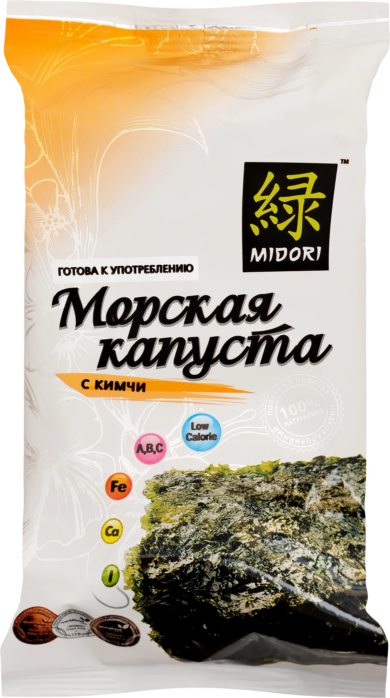 Морская капуста MIDORI сушеная, обжаренная в кунжутном масле со вкусом  кимчи, 5г - купить с доставкой в Москве и области по выгодной цене -  интернет-магазин Утконос