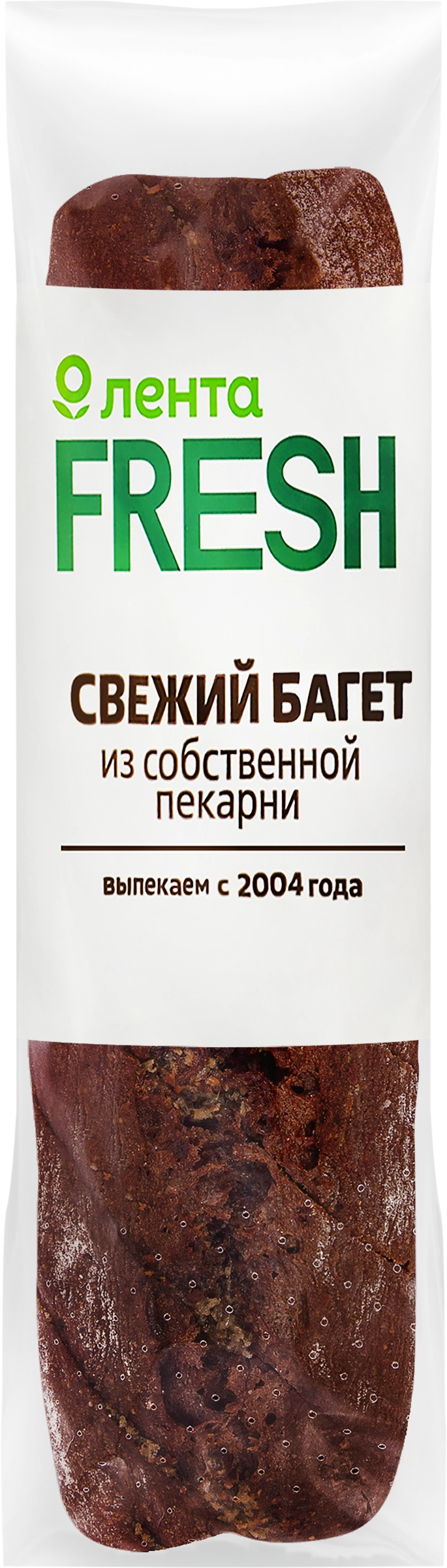 Багет ржаной ЛЕНТА FRESH с чесноком, половинка, 190г - купить с доставкой в  Москве и области по выгодной цене - интернет-магазин Утконос