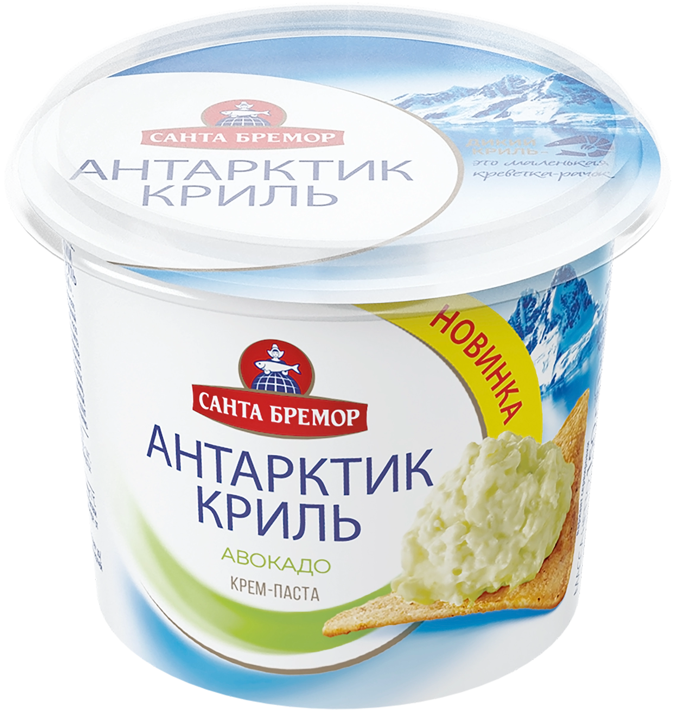 Паста САНТА БРЕМОР Антарктик Криль с авокадо, 150г - купить с доставкой в  Москве и области по выгодной цене - интернет-магазин Утконос