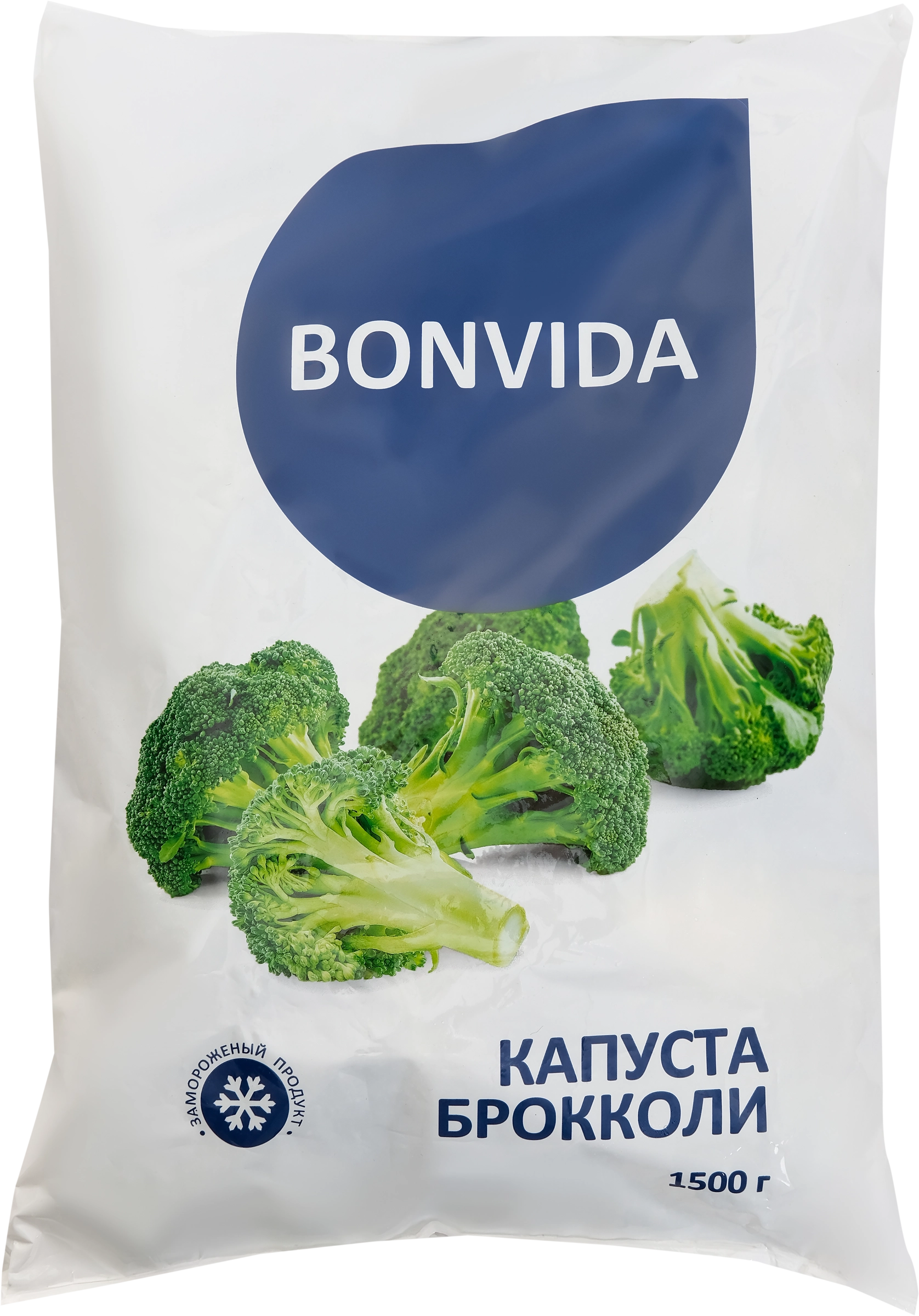 Капуста брокколи замороженная BONVIDA, 1,5кг - купить с доставкой в Москве  и области по выгодной цене - интернет-магазин Утконос