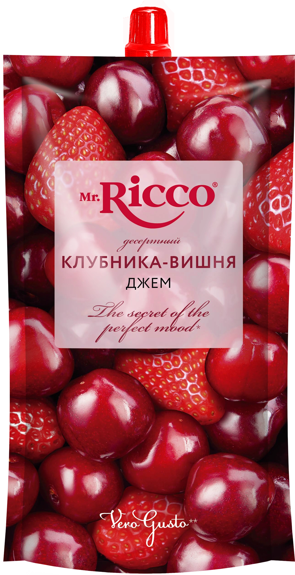 Джем MR.RICCO Клубника-вишня, 300г - купить с доставкой в Москве и области  по выгодной цене - интернет-магазин Утконос