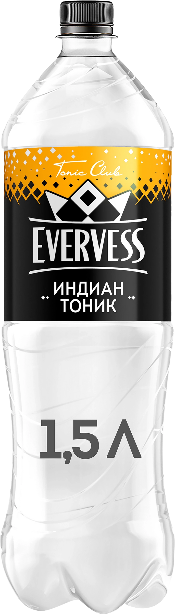 Напиток EVERVESS Тоник Индиан Тоник сильногазированный, 1.5л - купить с  доставкой в Москве и области по выгодной цене - интернет-магазин Утконос