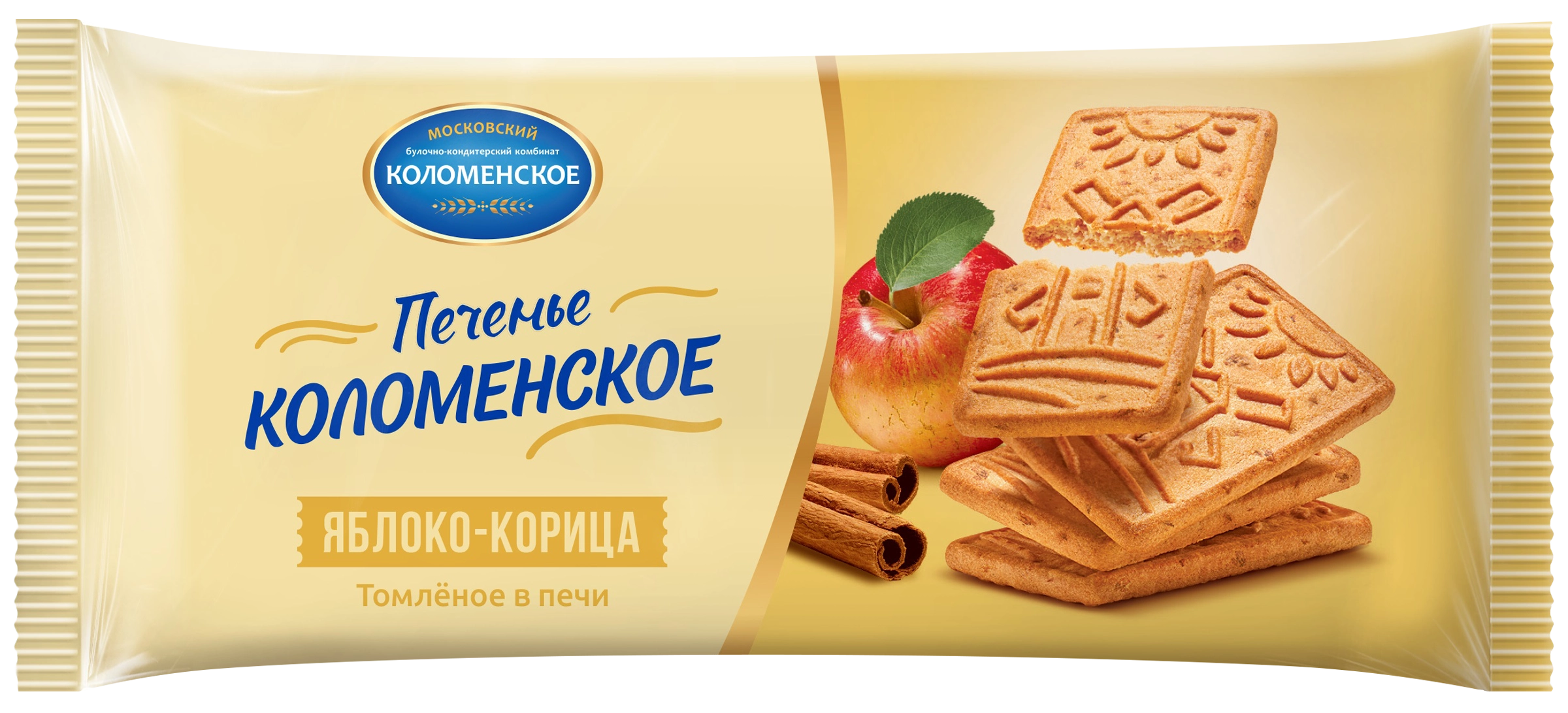 Печенье КОЛОМЕНСКОЕ с яблоком и корицей, 120г - купить с доставкой в Москве  и области по выгодной цене - интернет-магазин Утконос