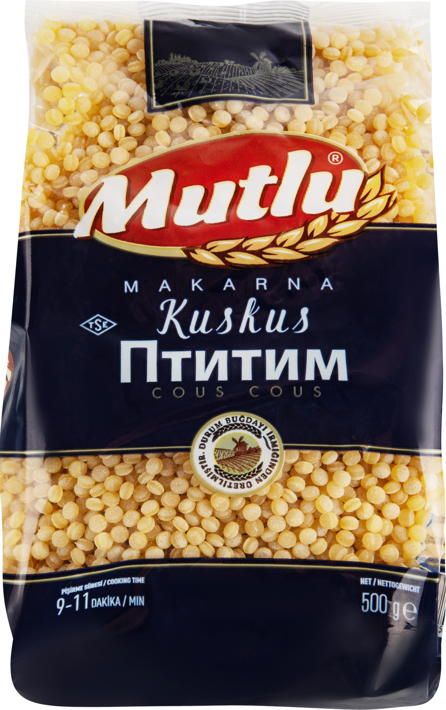 Макароны MUTLU Ptitim, птитим, 500г