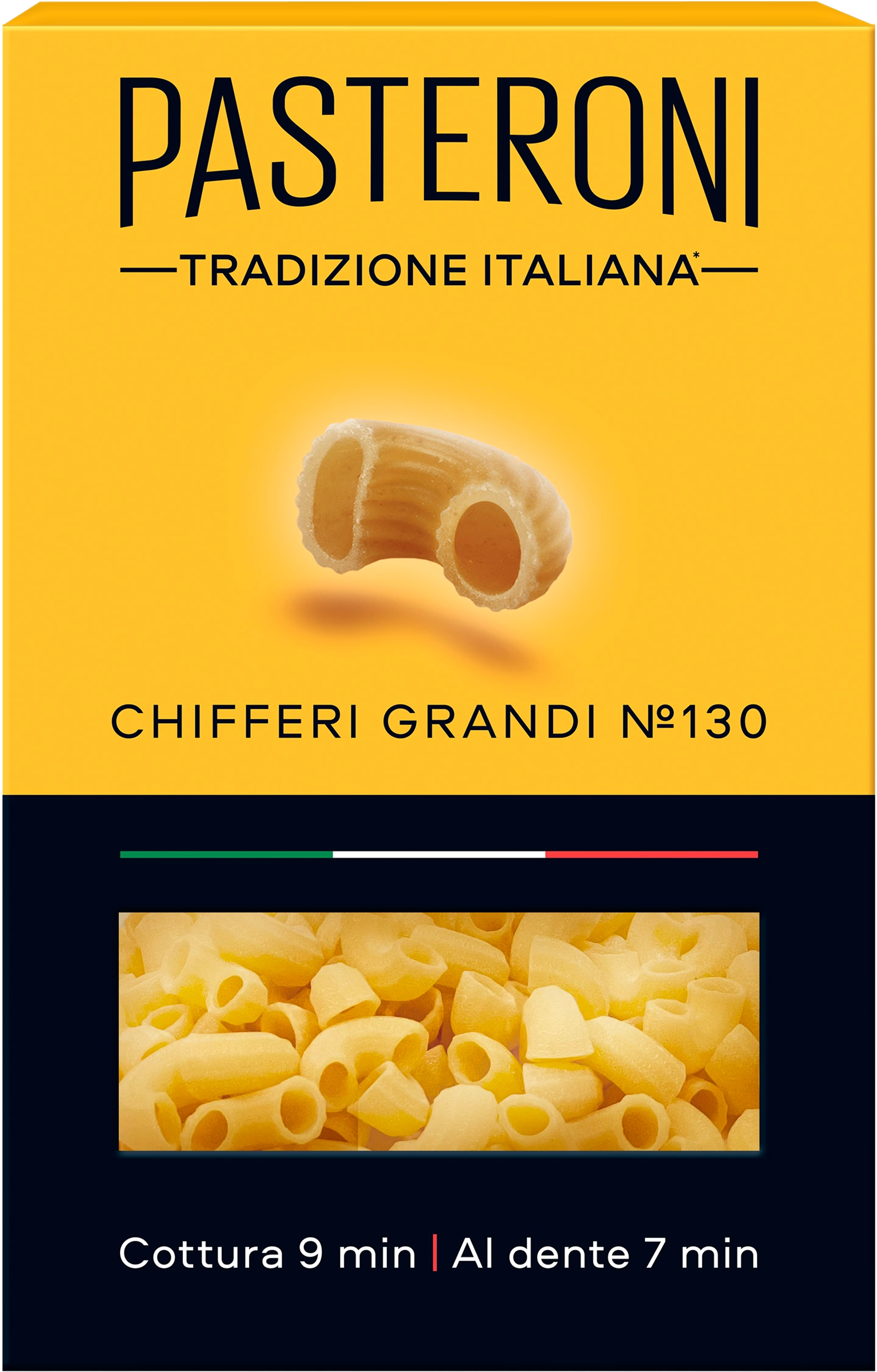 Макароны PASTERONI Chiferi Grandi №130 группа А, 400г - купить с доставкой  в Москве и области по выгодной цене - интернет-магазин Утконос