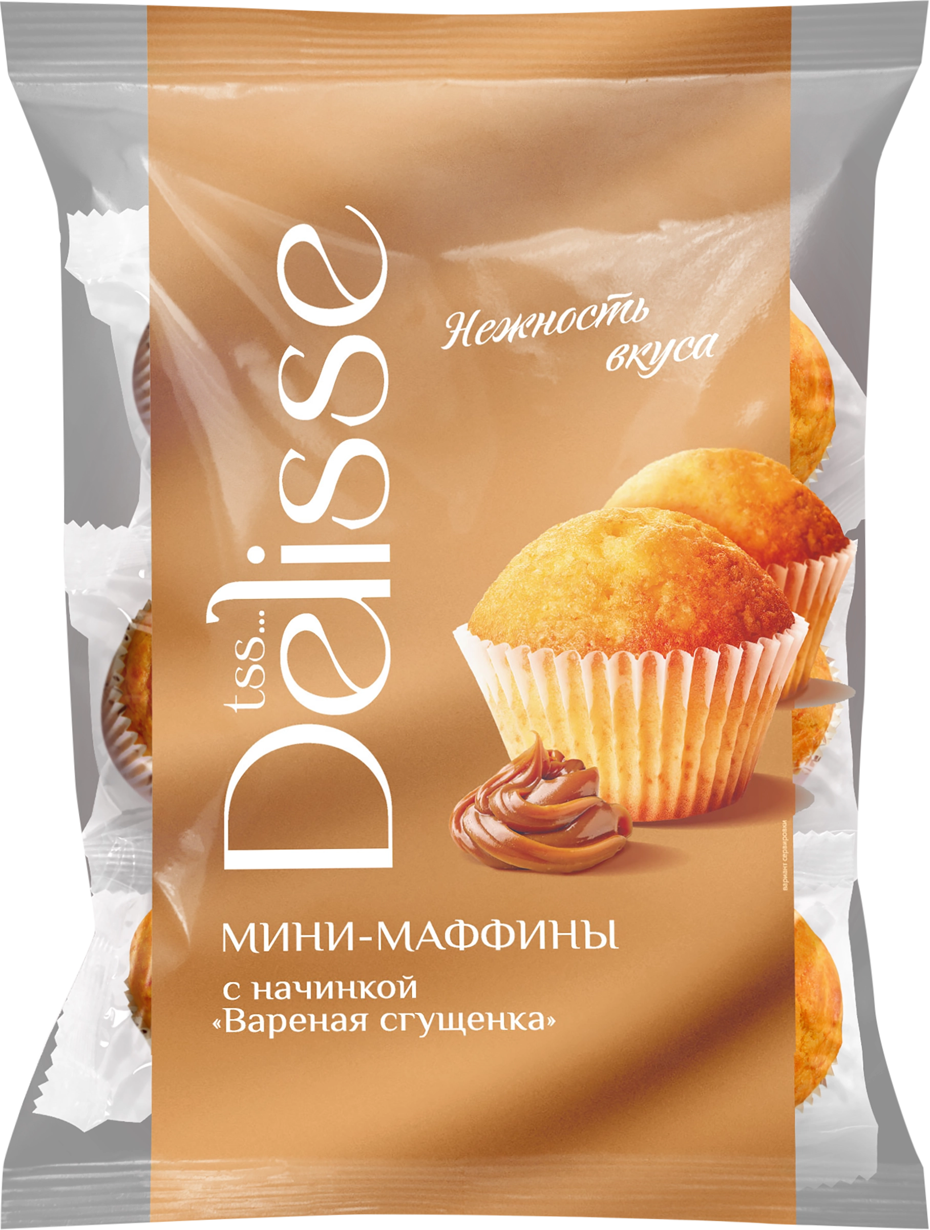 Маффины DELISSE Вареная сгущенка, 450г