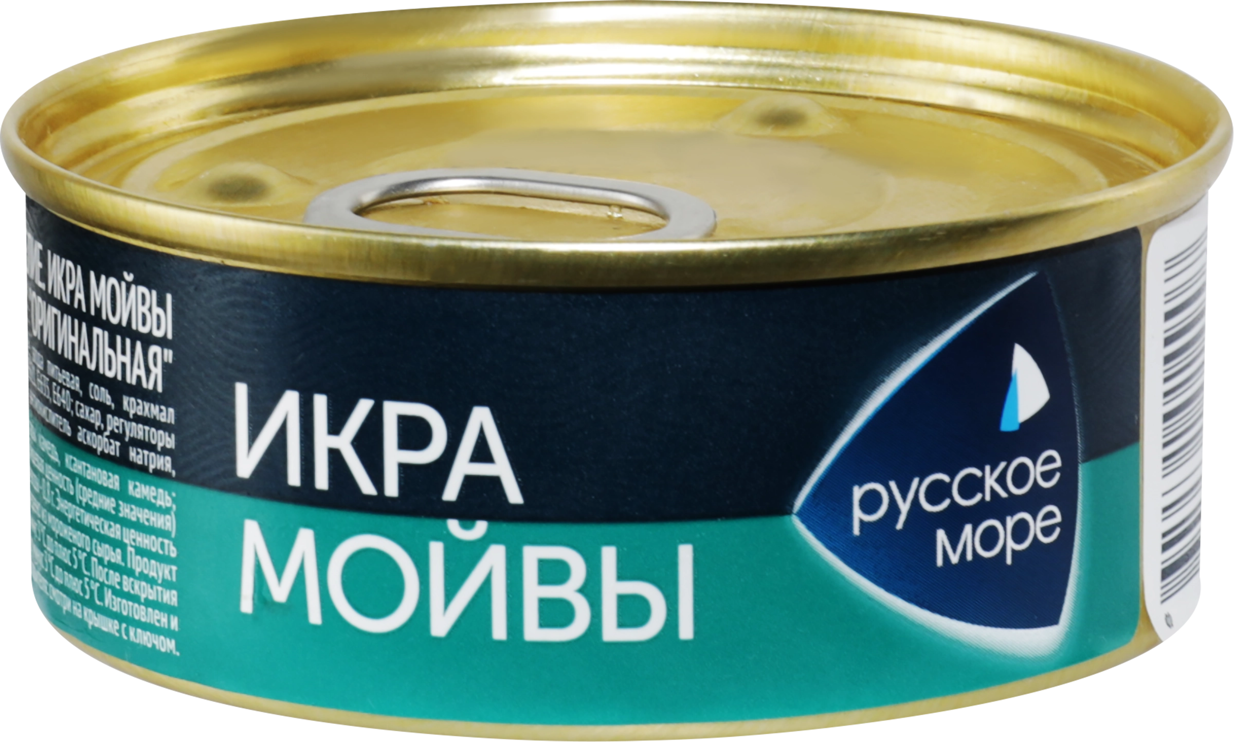 Икра мойвы деликатесная РУССКОЕ МОРЕ Люкс Оригинальная, 100г