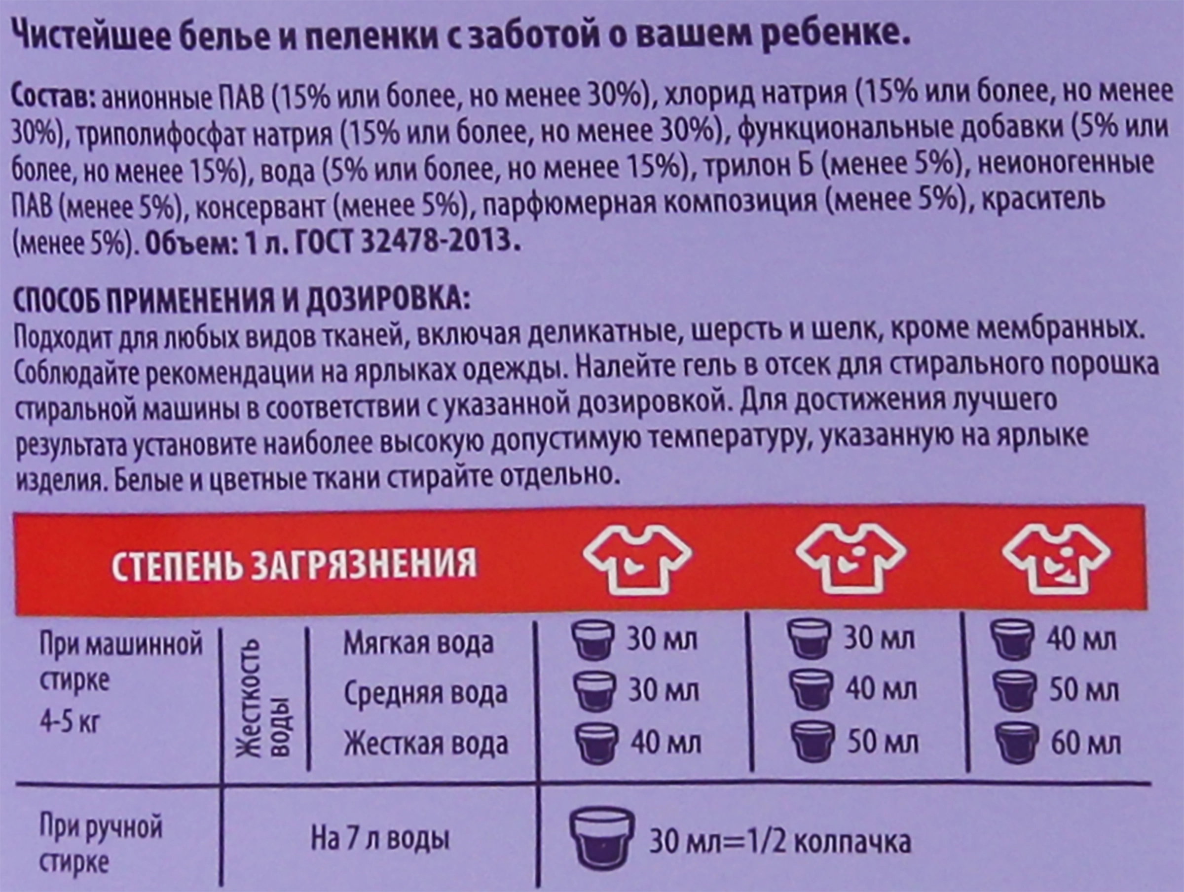 Гель для стирки для детского белья YASASHII, 1л - купить с доставкой в  Москве и области по выгодной цене - интернет-магазин Утконос