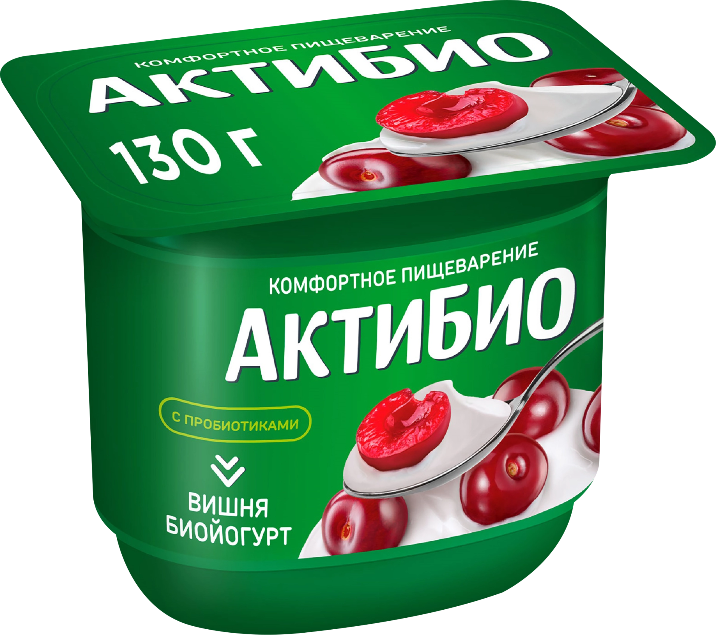 Биойогурт АКТИБИО Вишня 2,9%, без змж, 130г - купить с доставкой в Москве и  области по выгодной цене - интернет-магазин Утконос