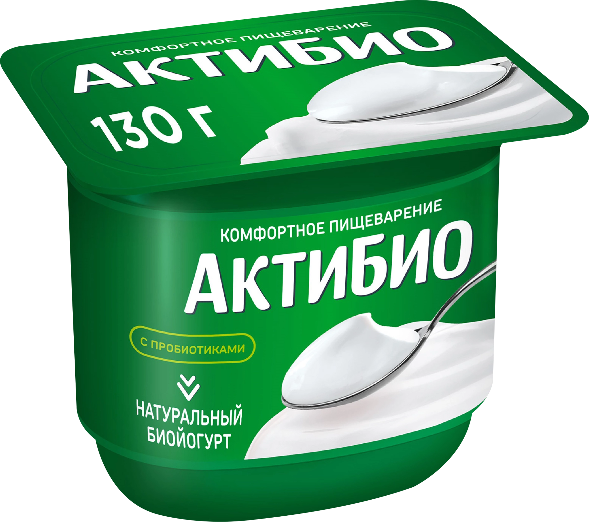 Биойогурт АКТИБИО Натуральный 3,5%, без змж, 130г - купить с доставкой в  Москве и области по выгодной цене - интернет-магазин Утконос