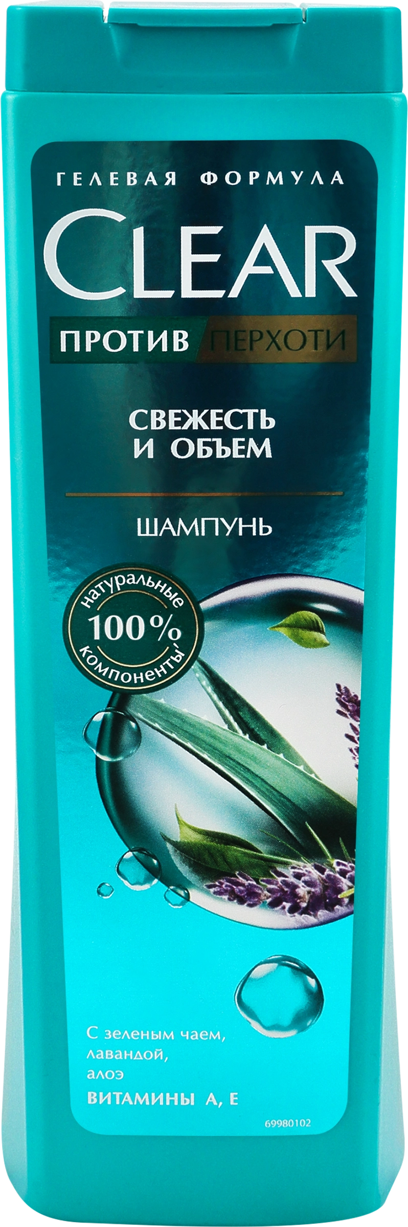 Шампунь для волос CLEAR Свежесть и объем, против перхоти, 400мл