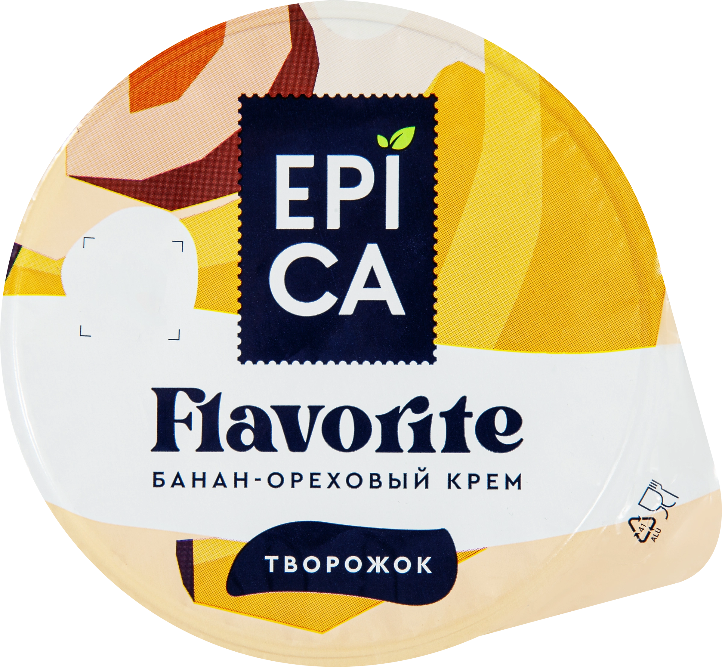 Десерт творожный EPICA Flavorite Банан, ореховый крем 7,6%, без змж, 130г -  купить с доставкой в Москве и области по выгодной цене - интернет-магазин  Утконос